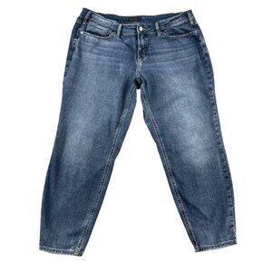 Silver Jeans Co Womens 36x25 Suki Skinny Cropped Denim